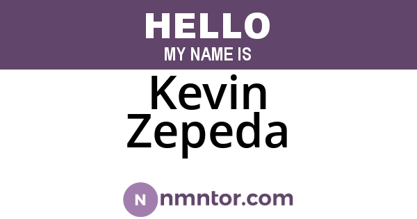 Kevin Zepeda