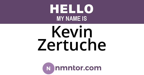 Kevin Zertuche
