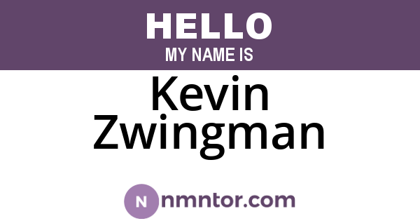 Kevin Zwingman