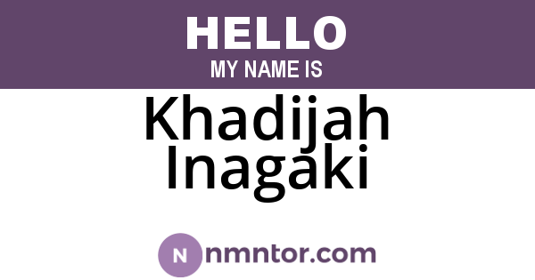 Khadijah Inagaki