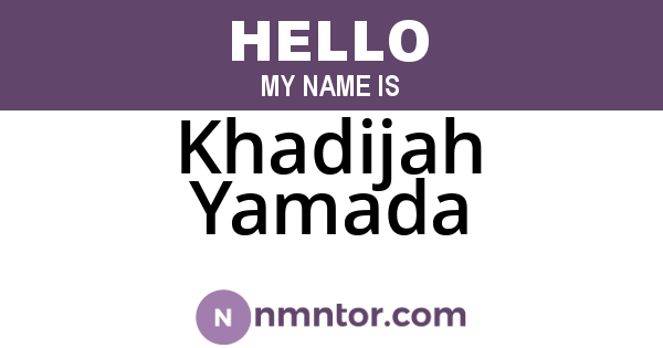 Khadijah Yamada