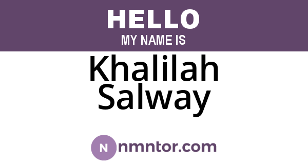 Khalilah Salway