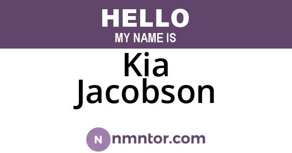 Kia Jacobson