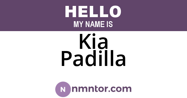 Kia Padilla