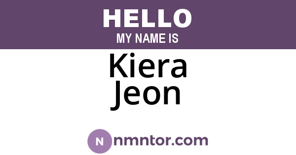 Kiera Jeon
