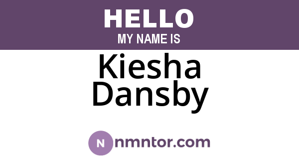 Kiesha Dansby
