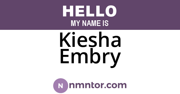 Kiesha Embry