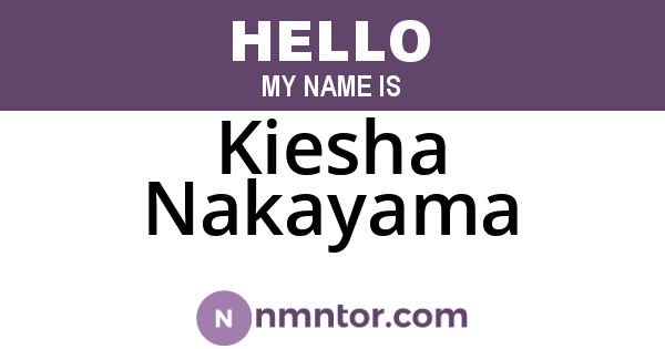 Kiesha Nakayama