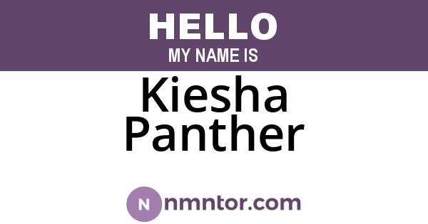 Kiesha Panther