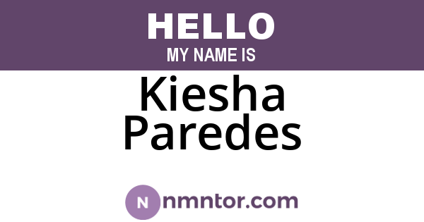 Kiesha Paredes