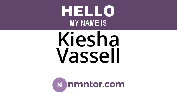 Kiesha Vassell