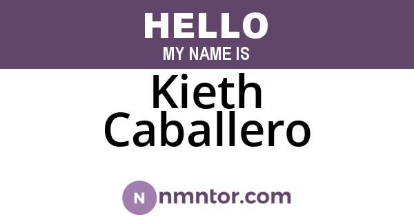 Kieth Caballero