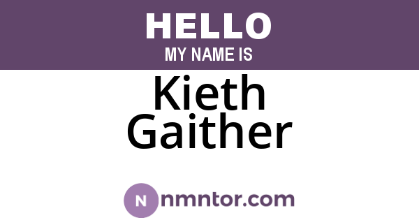 Kieth Gaither