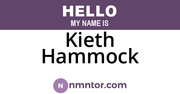 Kieth Hammock