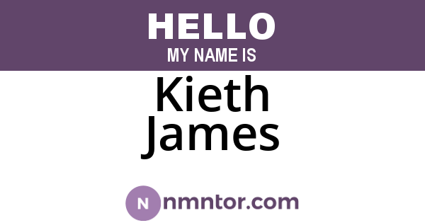 Kieth James