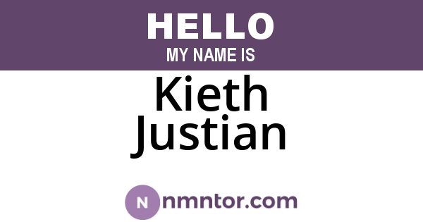Kieth Justian