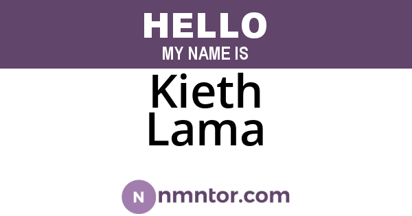 Kieth Lama
