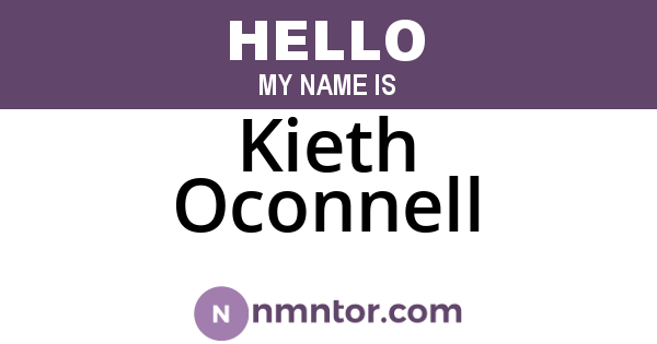 Kieth Oconnell