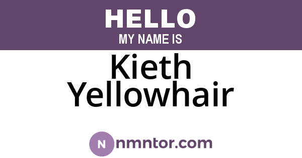 Kieth Yellowhair