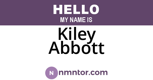 Kiley Abbott