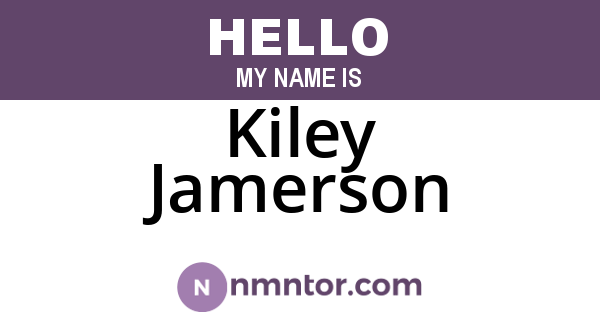 Kiley Jamerson