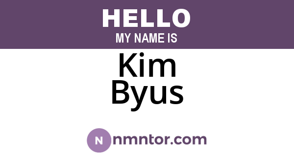 Kim Byus