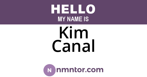 Kim Canal