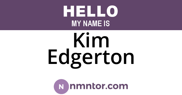Kim Edgerton