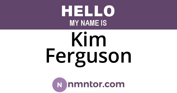 Kim Ferguson