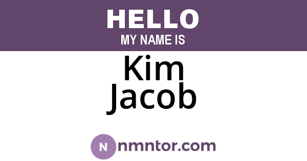 Kim Jacob