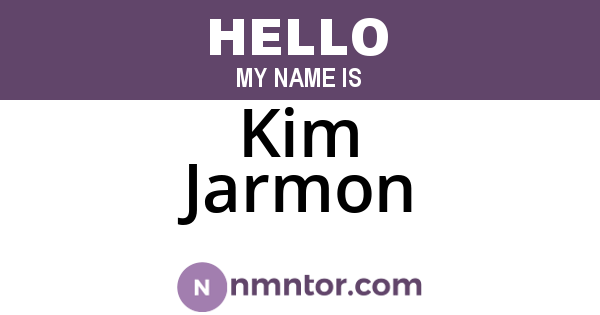 Kim Jarmon