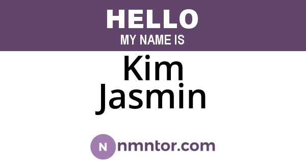 Kim Jasmin