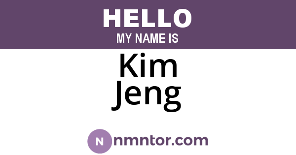 Kim Jeng