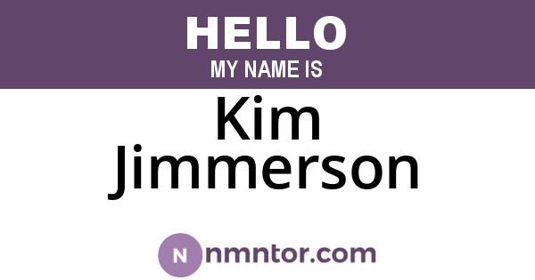 Kim Jimmerson