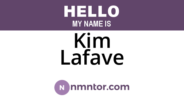 Kim Lafave