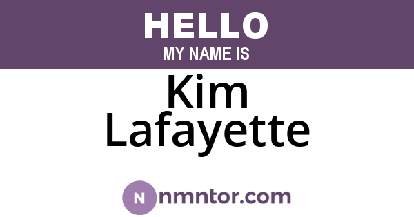 Kim Lafayette
