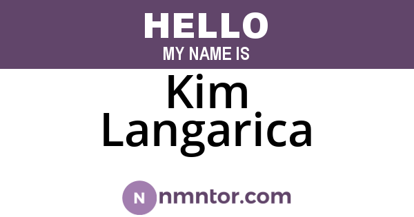 Kim Langarica