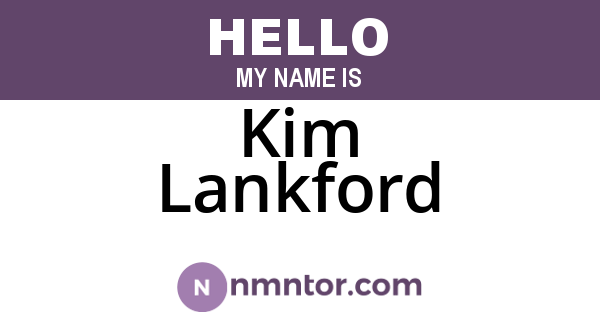 Kim Lankford