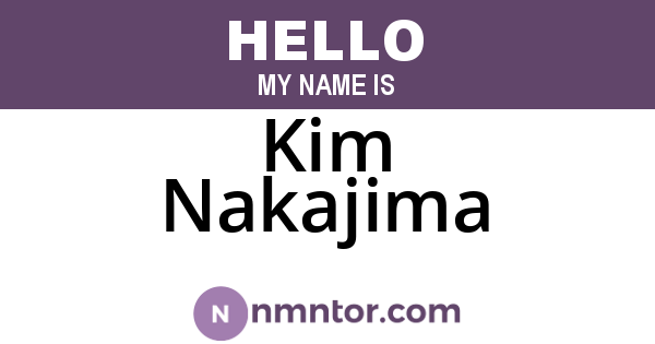 Kim Nakajima