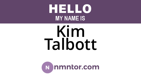 Kim Talbott