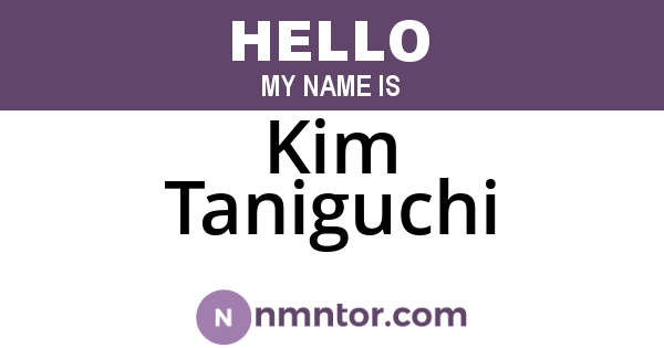 Kim Taniguchi