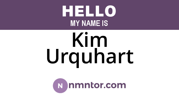 Kim Urquhart