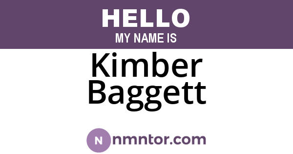 Kimber Baggett