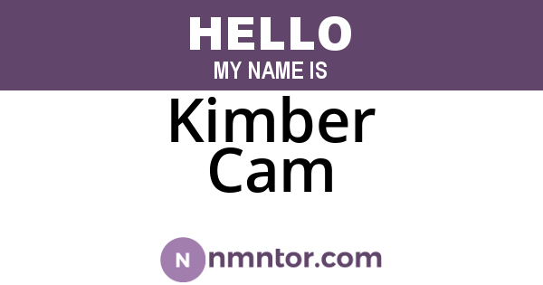 Kimber Cam