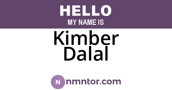 Kimber Dalal