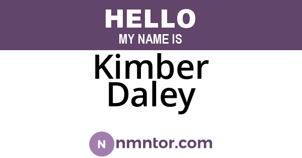 Kimber Daley