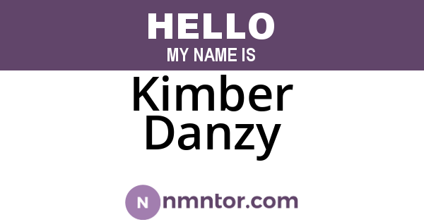 Kimber Danzy