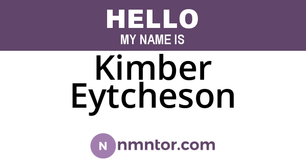 Kimber Eytcheson