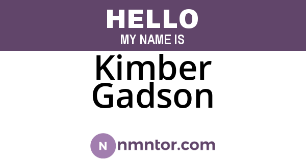 Kimber Gadson