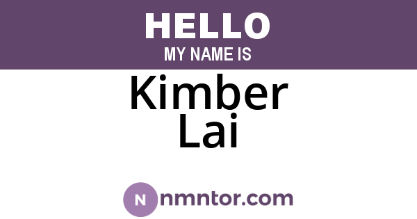 Kimber Lai